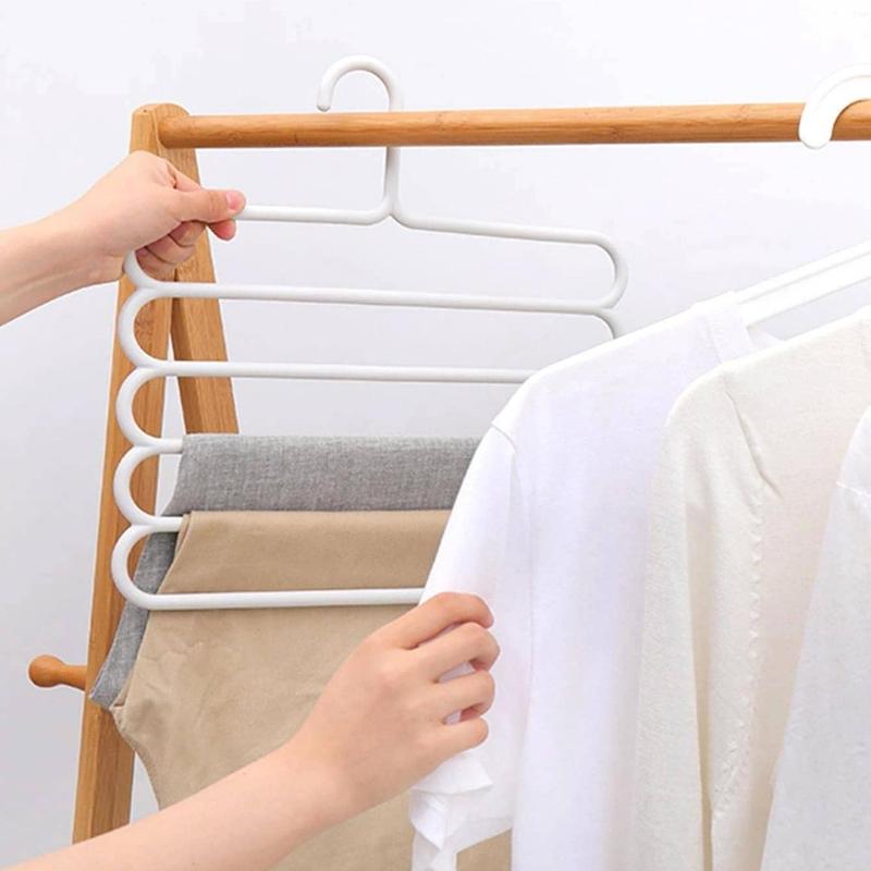 1 Multifunctional Pants Hanger, Room Decoration, Home Bedroom Decoration, Dress, Pants, Shoes, Jeans, Boots, Skirt, Bedroom, Home Storage