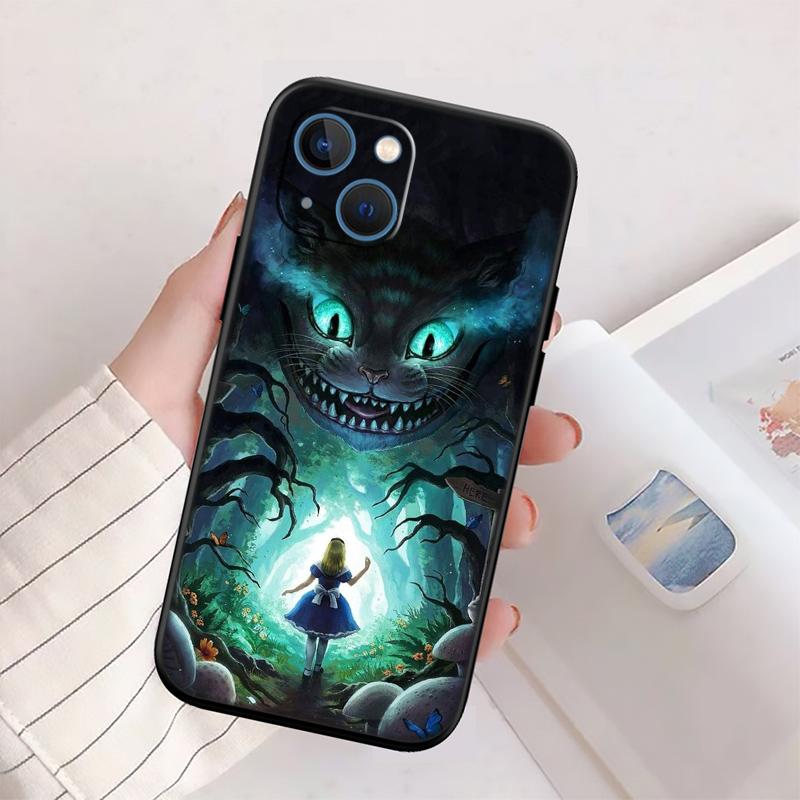 Alice in Wonderland Cat Princess New High-End Shell Phone Case for OPPO A3 Pro A72 A74 A76 A77 A77S A78 A79 A94 A95 A18 A40M A58