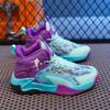 Klassische High-Top-Basketballschuhe Kinder-Trainer Atmungsaktives Mesh Basketballstiefel Jungen Outdoor Rutschfest Kinder-Sportschuhe