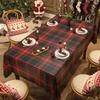 Festive Christmas Tablecloth for Dining Table Holiday Decor Home Party Theme Cover