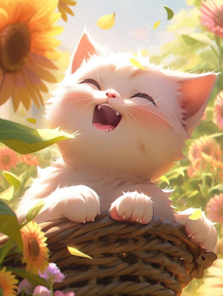 Full Diamond Embroidery Cat Animal New Collection Kits Art Diamond Painting Sunflower Mosaic Home Decoration