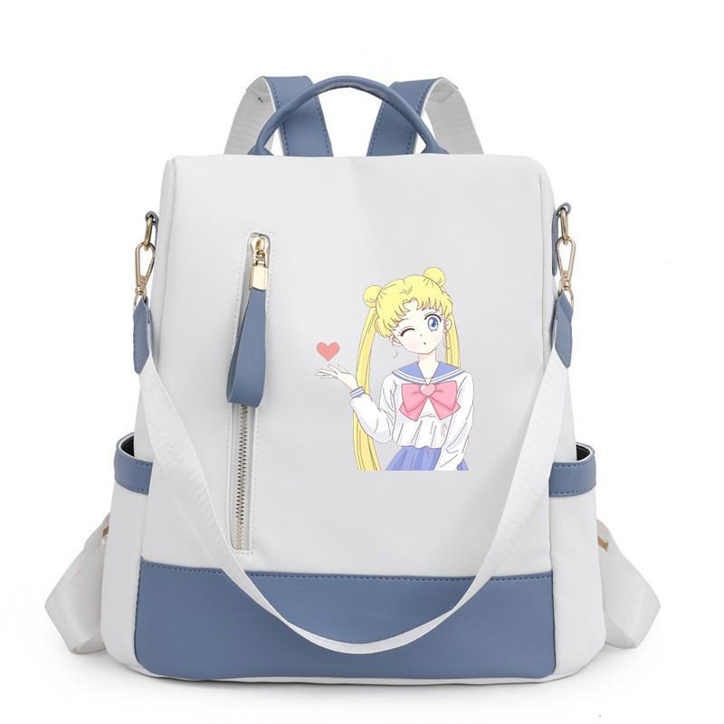 Segelmond-inspiriertes Damen-Oxford-Nylon-Rucksack für Reisen, Schule, Streetwear, Freizeit
