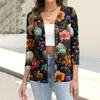 Women's Fashion Casual Print Button-down Shirt 3/4  Sleeve Tops