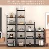 XINYF Stylish Slim Open Shelving Unit/Bookshelf (Oak, 40cm W X 30cm D X 176cm H)