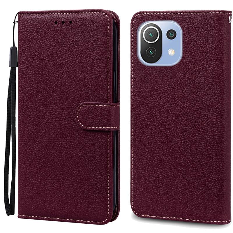 Mi 11 Lite Deksel For Xiaomi Mi 11 Lite 5G NE Lær Lommebok Flipdeksel For Xiaomi Mi 11 Lite Deksel Mi11 11i Cover Coque Fundas