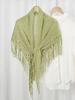 Hot Sale Knitted Cotton Tassels Shawls Scarf Woman Soft High Quality Wraps Ladies Travel Beach Cape Femme Hollow Fashion Scarves
