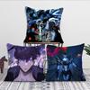 Anime S-Solo Leveling Pillow Case Square Pillow Bedroom Sofa Leisure Comfort Cushion Car Living Room Home Decoration