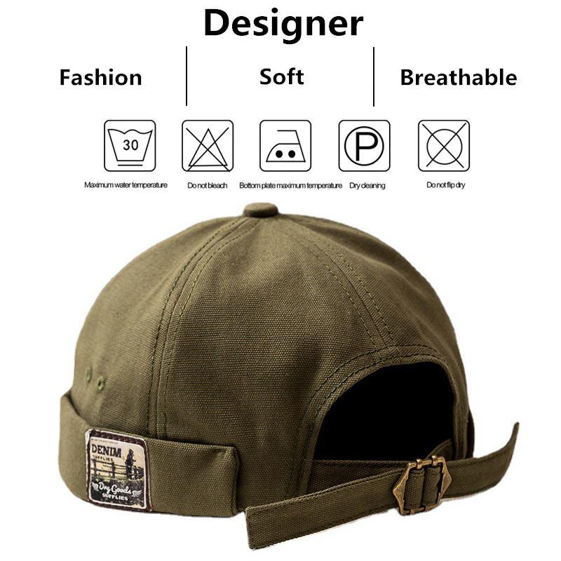 Мужская и женская регулируемая хлопковая шапка-бини унисекс дыня кепки осенняя мода — фото 5