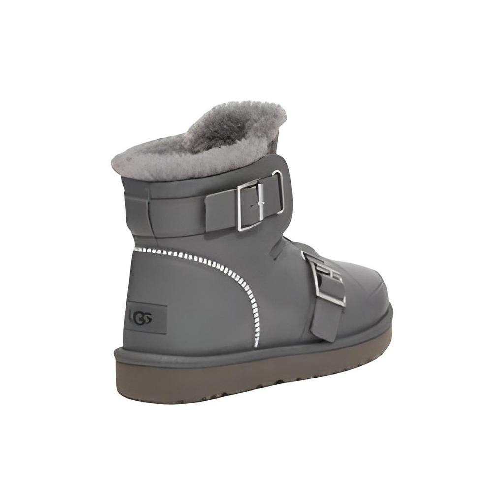 UGG Warm Non-Slip Solid Color Casual Comfortable Short Snow Boots Women boots Charcoal 1138157-CHRC