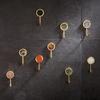 1PCS Brass Free Perforated Gold Hook Nordic Metal Drawing Strong Load-bearing Glue Hook Wall Creative Coat Hook