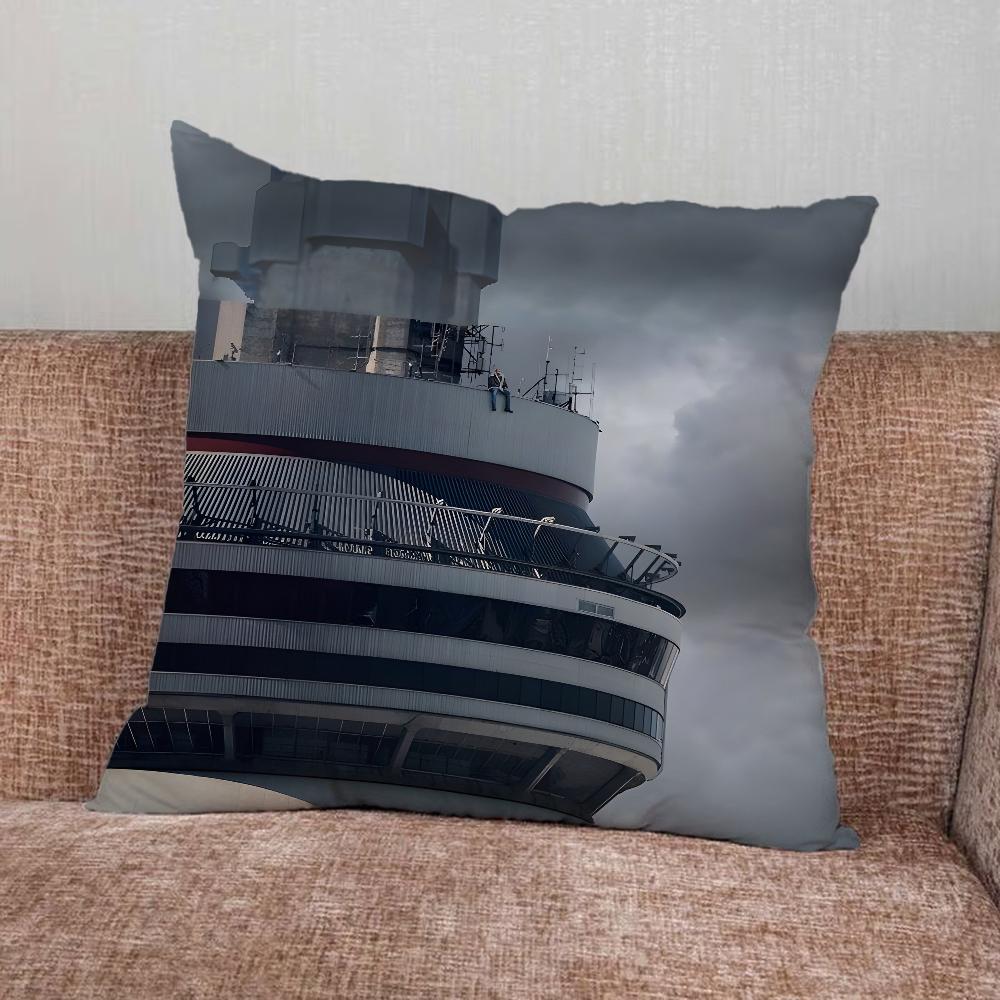 Rapper D-Drake Pillow Case For Home Bedroom Car Office Decoration Living Room Sofa Cushion Cover Suitable