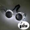 Occhiali da Sole Alieno LED Divertenti Accessori Costume Lenti Nere Occhiali Luminosi per Donne Uomini Bambini Bambine Occhiali per Halloween