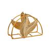 Desktop Ornament Picnic Table Gold European Document File Organizer Table Tissue Storage Holder for Hotel Coffee Shop