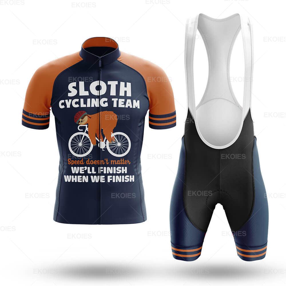 

Men s Sloth Team Bicycle Cycling Clothing Ropa Ciclismo Mountain Bike Summer Breathable Bib Shorts Set 2026 Summer Breathable Cycling Suit Set XS