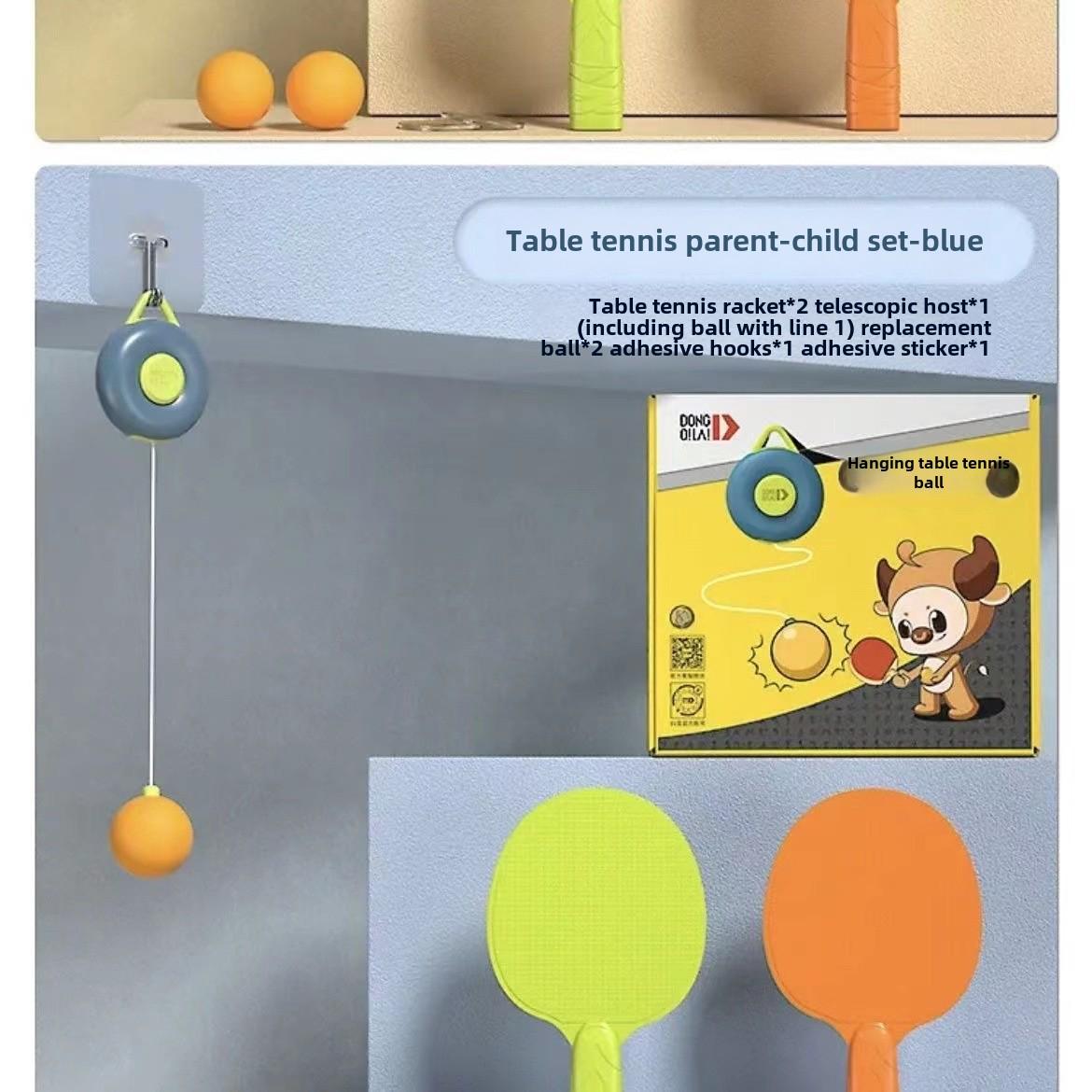 

Детский настольный теннисный тренажер Donut для помещений, развивающий зрительно-моторную координацию родителей и детей