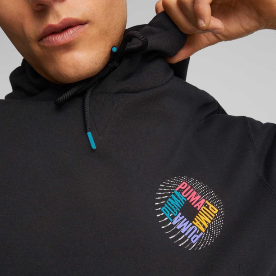 New PUMA Hooded Fitted Regular Long Sleeved Sweatshirt Men's 537703-01