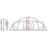 Family Tent with Porch 9 Person Capacity Green Waterproof