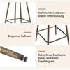 Modern Metal Bar Stool in Windsor Style with Upholstered Seat for Kitchen Islands, Bars, Restaurants; Bar Height; Vintage and Minimalist Style