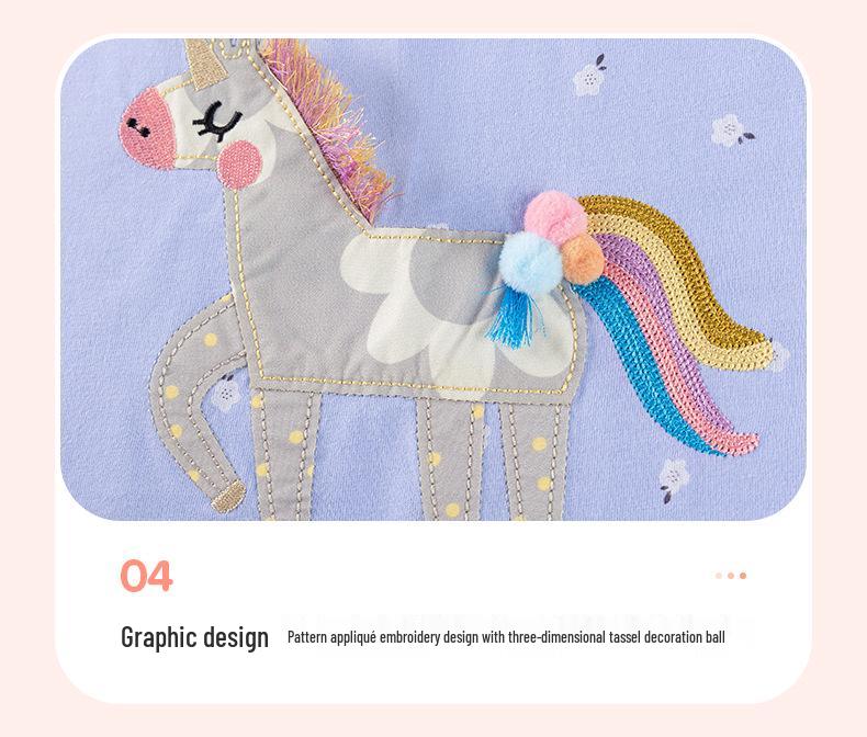 Little Maven Cartoon Long-Sleeve Girls' Dress for Autumn