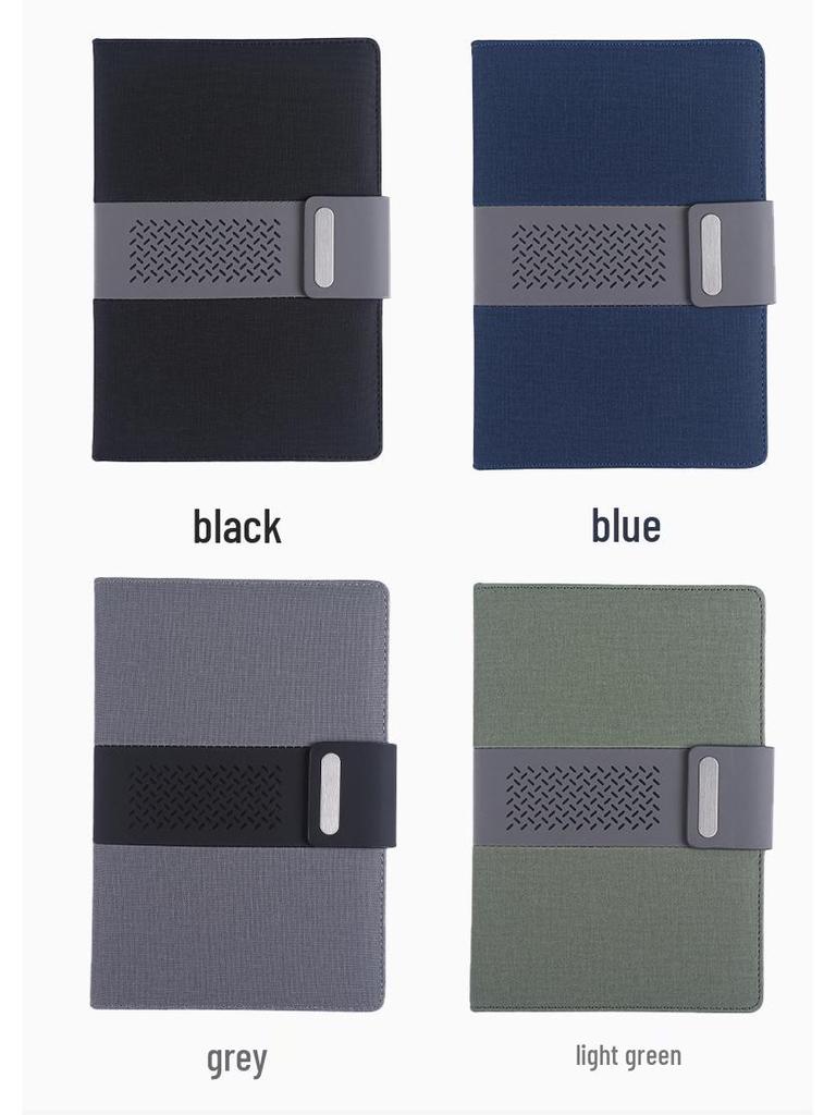 Custom Vintage Soft Leather Notebook with Buckle - A5/B5 Business Meeting Record Book with Logo Printing