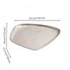 Aluminum Tray Irregular Shape Decorative Serving Shallow rims Metal Dessert Platter