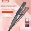 Ev Atel Kıvırmak Düz Çift Kullanımlı Lcd Sıvı Kristal Ekran Ayarlanabilir Sıcaklık Akıllı Kapanma Saç Düzleştirici Saç Bigudi