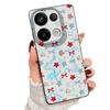 Blue Stars Bowknots Pattern Case For Xiaomi Redmi Note 14 13 Pro 5G 4G 12 11 Funda Xiaomi 14T 13T 11T Pro Leather Texture Silicone Cover