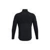 Under Armour Rush Series Solid High Collar Sports T-Shirt Men Tops Black 1366059-001
