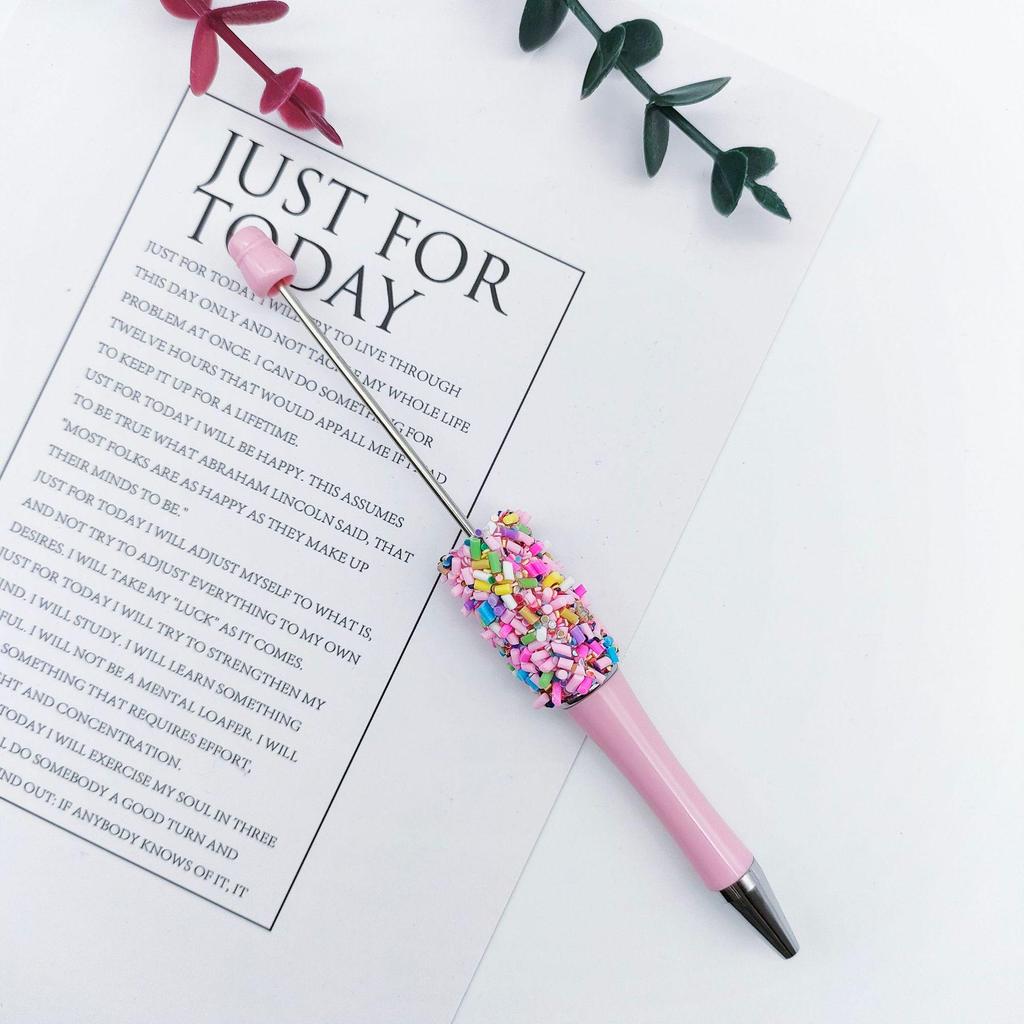 Cute Rotating Bead Pen - Colorful Candy Needle DIY Party Pen