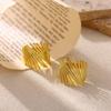 Trendy 18 K Gold Color Multi Layer Stackable Rings For Women Minimalist Geometric Zircon Finger Ring Fashion Jewelry Punk Gift