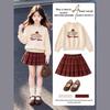Moonkids Girls' Fall/Winter Fashion Knit Sweater and Skirt Set