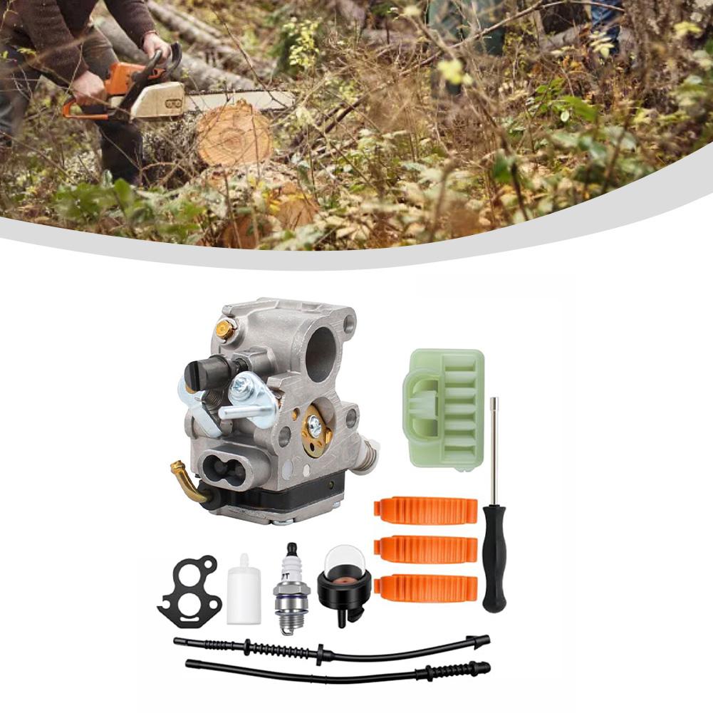 For Jonsered Chainsaw Carburetor Kit 506450501 Compatible for Models 435 440 135 140 with Air Fuel Filters and Spark