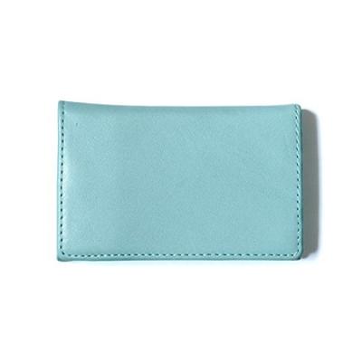 Porta Cartões Elegante Couro de Vaca Preto Estojo para Cartões de Visita Porta Cartões Estojo para Cartões de Crédito Azul Claro Masculino Feminino NSL-2403