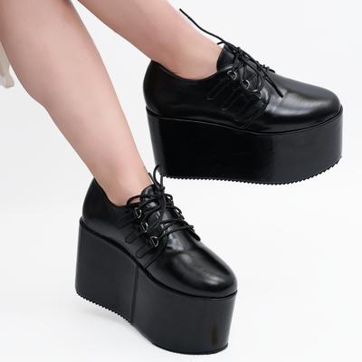 Unisex Ekstremalne 10 cm Wysokie Obcasy Oxford Platforma Goth Punk Cyber Gogo Buty