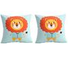 2Pcs 45x45cm Dacron Throw Pillow Case Soft Sofa Pillowcase Home Textile Pillow Shell  Cushions
