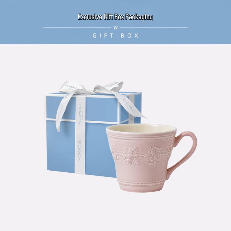 Wedgwood Joyful Holiday Pink Mug