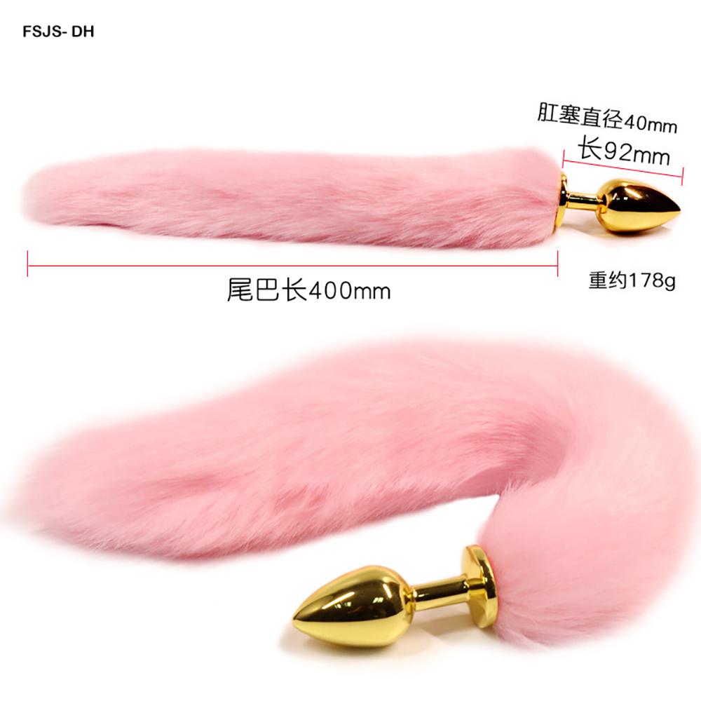 Fox Tail Butt Plug SM Bondage Toy, Anal Plug With Furry Tail, Couple Role Play Training Intimate Toy, Adult Erotic Sex Product