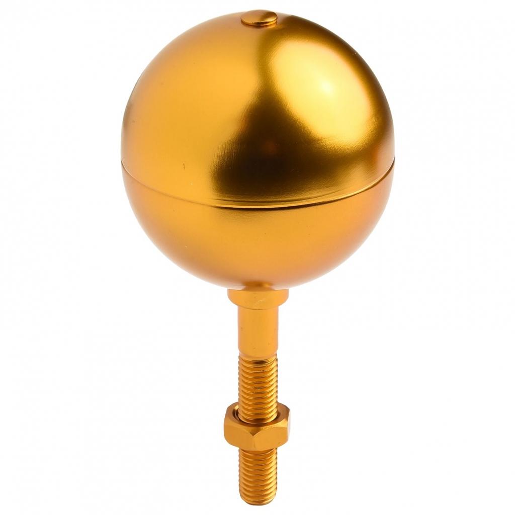 Inch Gold Anodized Aluminum Outdoor Flagpole Ball Topper Ornament