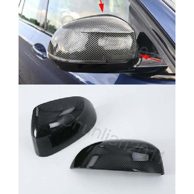 Fiber Plated Side Mirror Molding Cover Trim for - BMW X5 G05 Mirrors 2PS