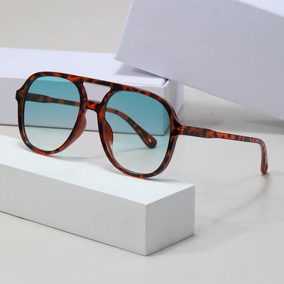 2026 Retro Double Bridge Large Frame Sunglasses - Trendy European & American Style