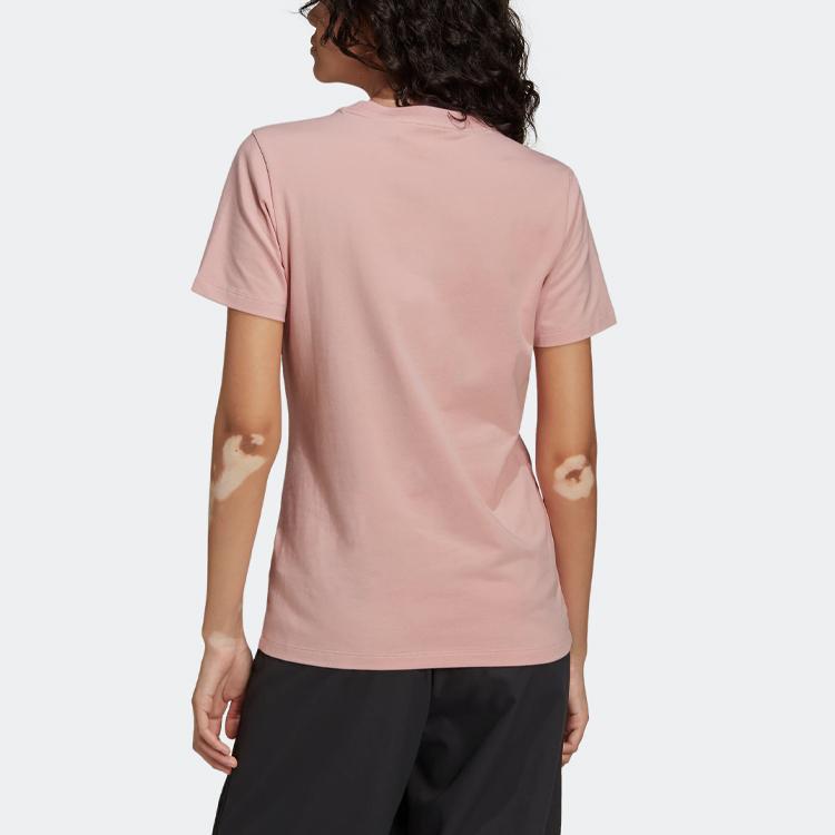adidas Originals ADICOLOR CLASSICS TREFOIL SS22 Set In Sleeve T Shirt Women's Pink HJ9603