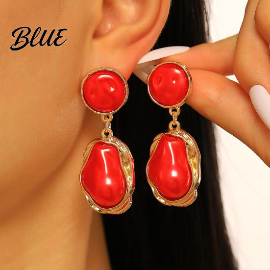 Party Earrings 1 Pair Drop for Women Irregular Baroque Imitation