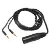 4 Pin XLR Male To Dual 3.5mm Male Headphone Cable for Arya Sundara Ananda HE400SE for MDR Z7 Z7M2 Z1