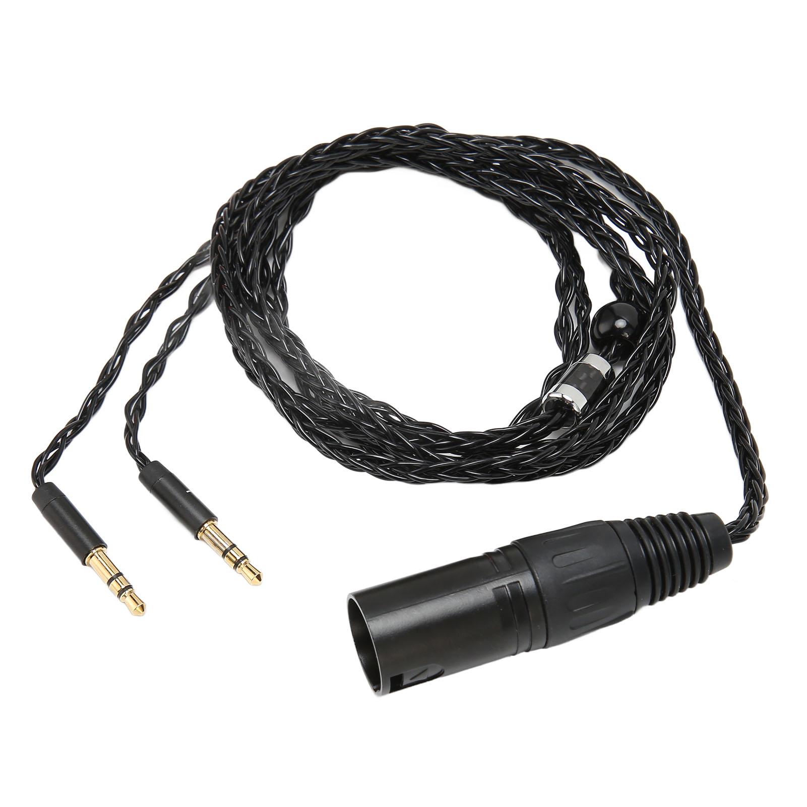

4-контактный XLR-штекер на двойной 3,5-мм штекерный кабель для наушников для Arya Sundara Ananda HE400SE для MDR Z7 Z7M2