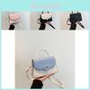 Trendy Street Style Small Square Shoulder Bag For Women 2024 Pure Color Pu Leather