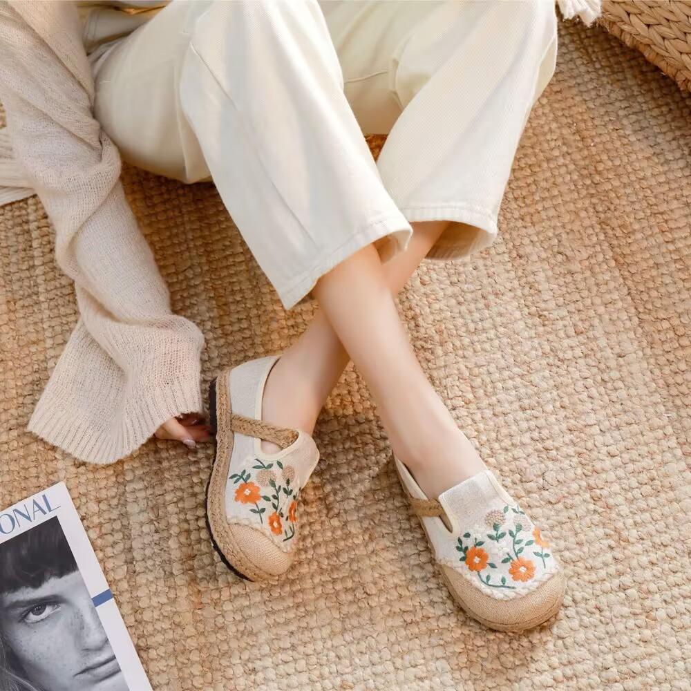 

Spring new cloth shoes women s single shoes fisherman shoes one pedal fashion trend comfortable shoes 35