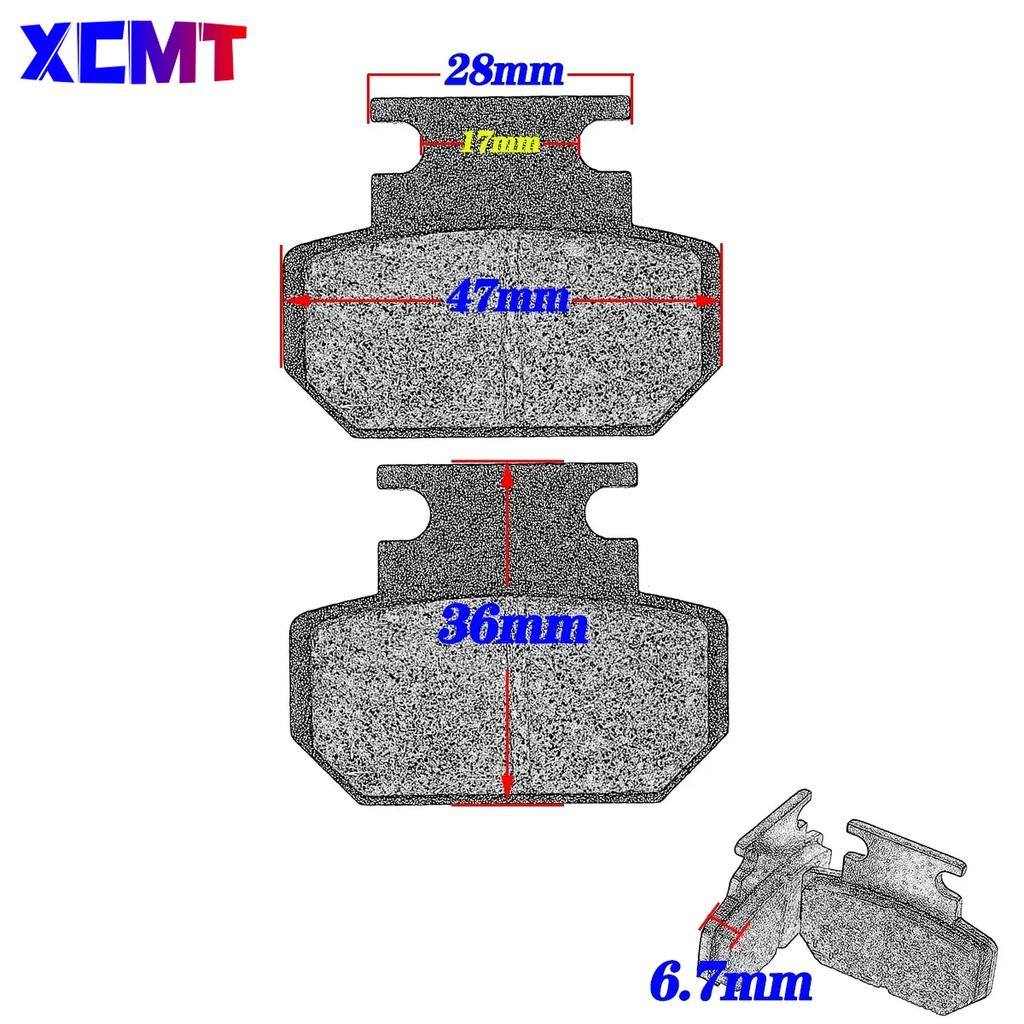 Citycoco Electric Motorcycle Front and Rear Brake Pad For Citycoco Electric Bike Electric Scooter Halei Scooter Spare Parts