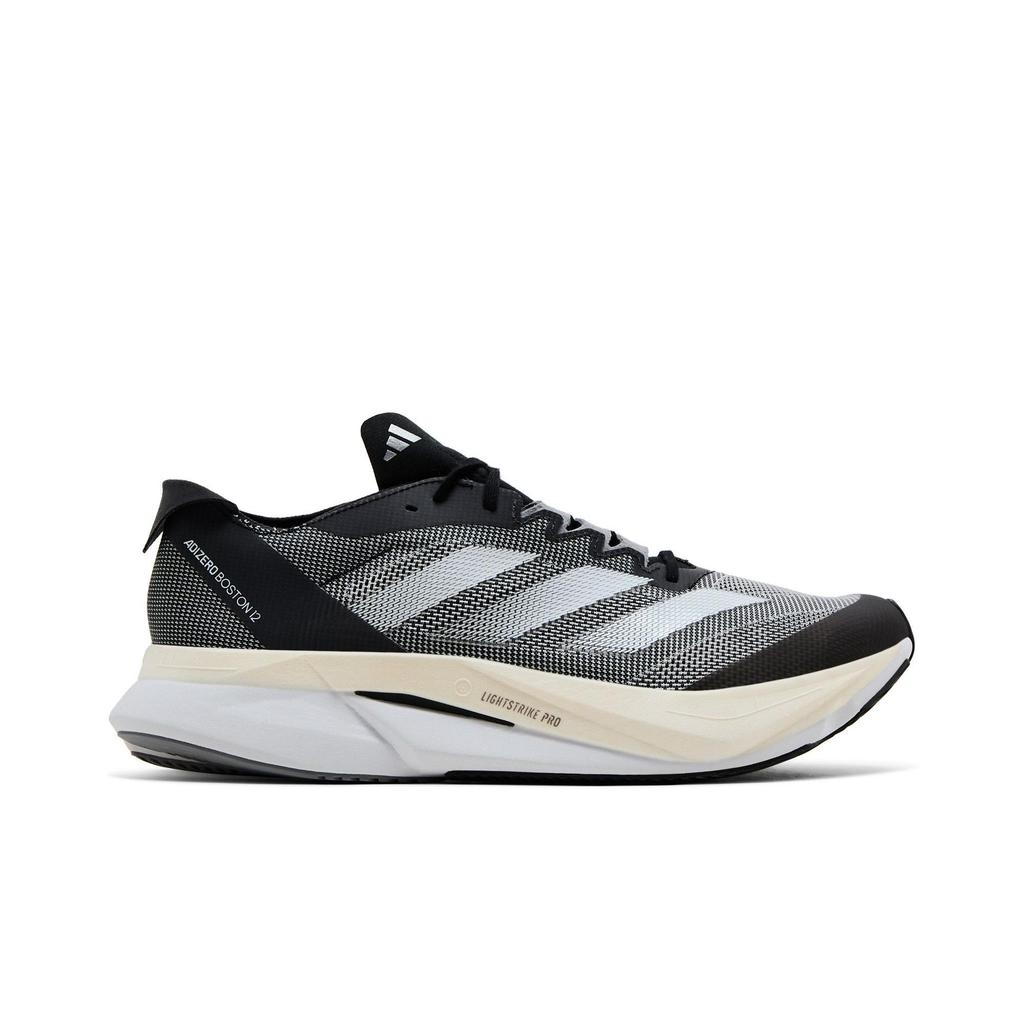 adidas Adizero Boston 12 'Black White' (Unisex) Core Black / Cloud White / Carbon Running Shoes ID4234