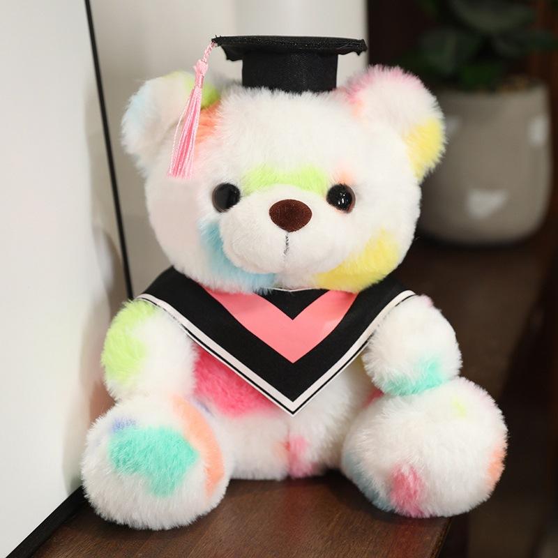 Doctor Hat Bear Doll Plush Toy Graduation Doctor Bear Bachelor Bear Doll Graduation Season Commemorative Gift