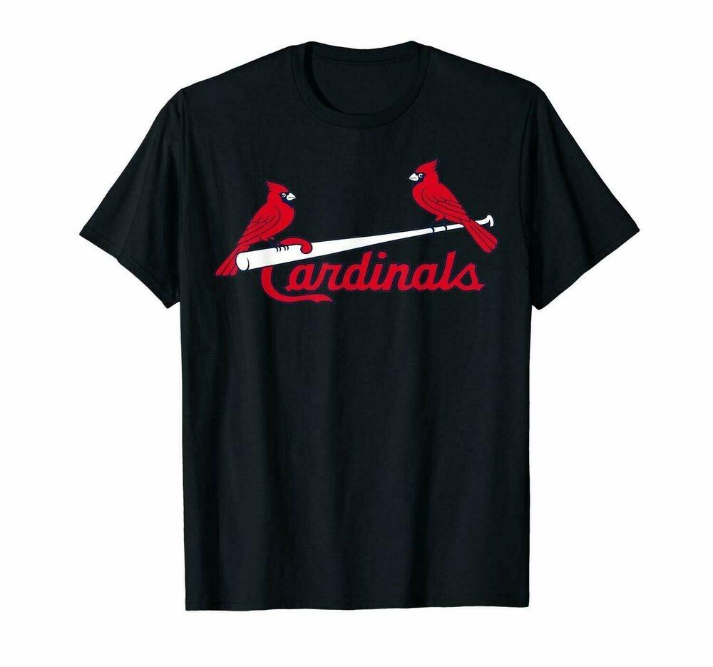 

Черная футболка унисекс с бейсбольным логотипом Mlb St Louis Cardinal 6 Sports Fans